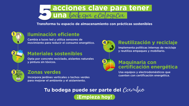 5 acciones clave para tener una bodega ecológica