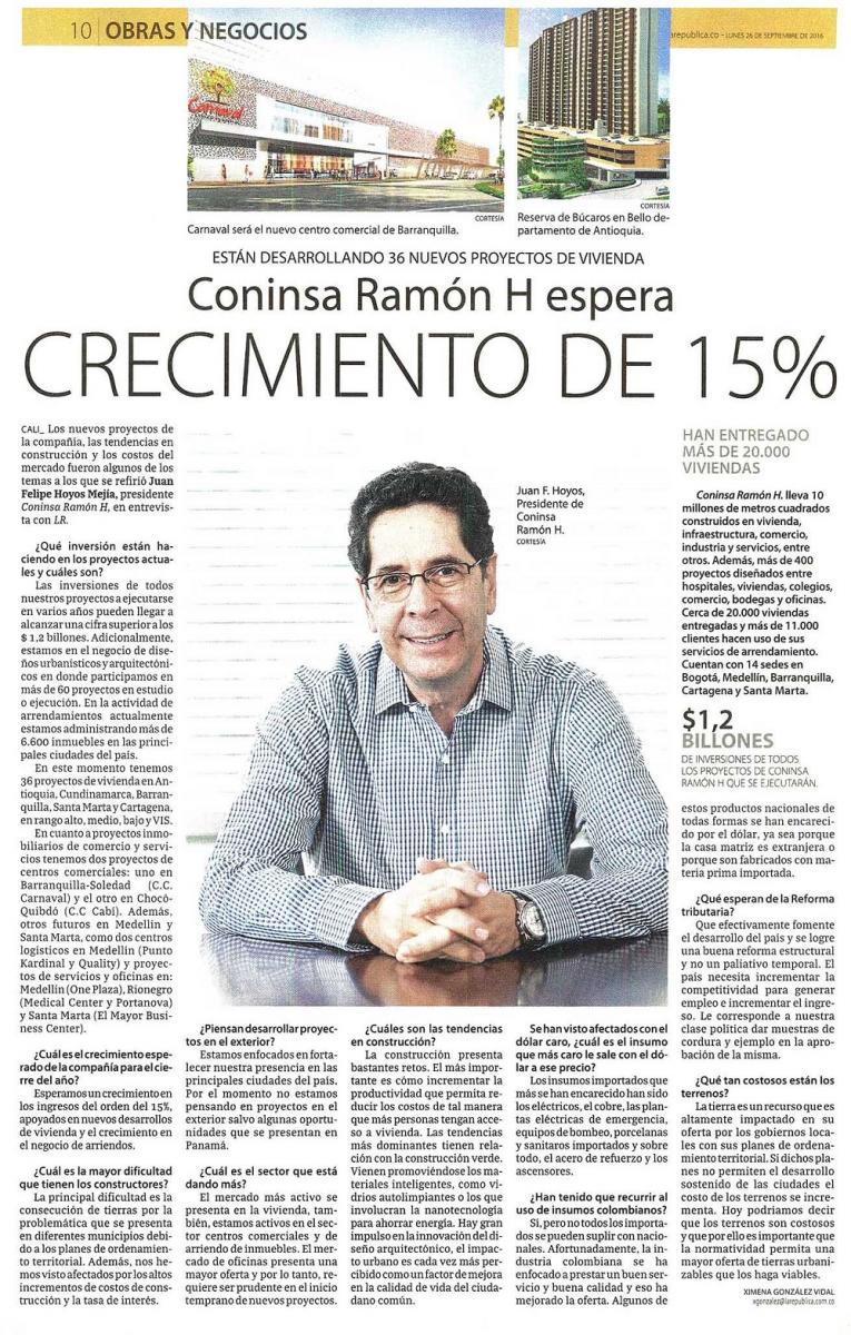 crecimiento 15%