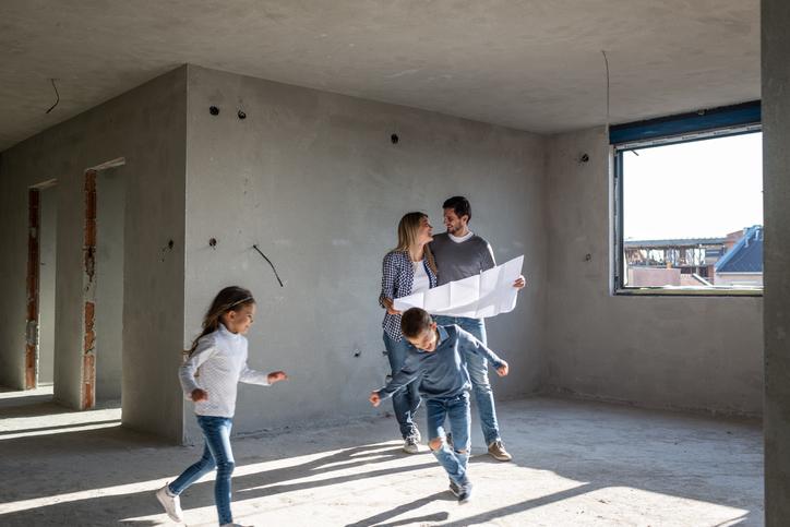 Recibir tu casa nueva en obra gris.