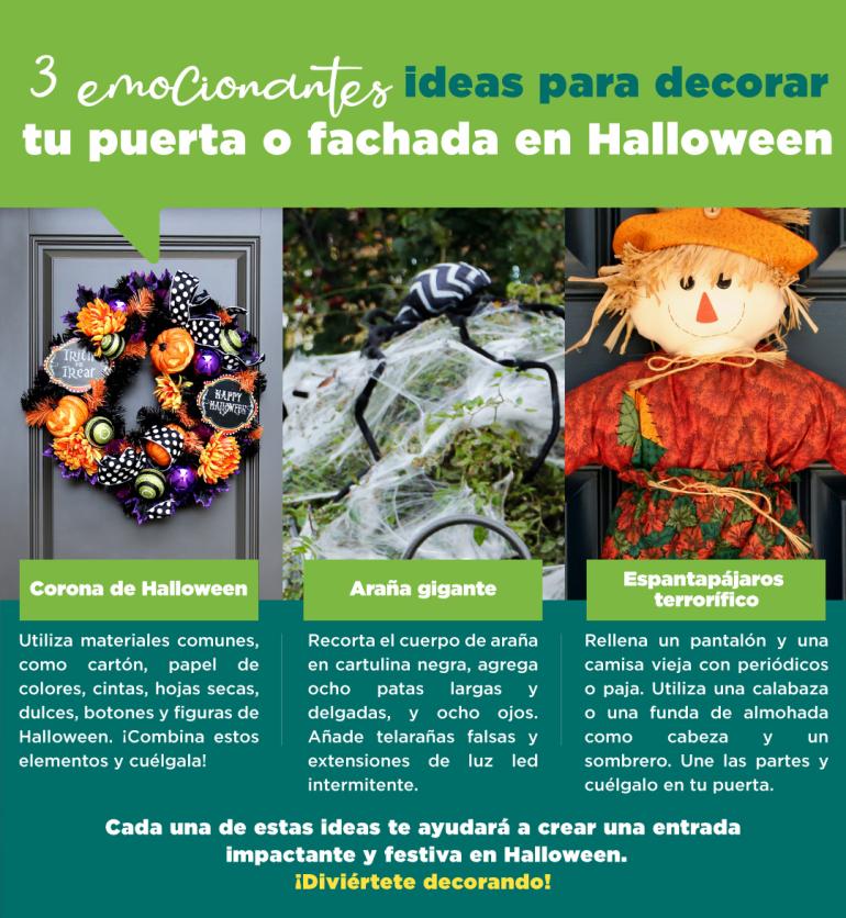 Decora tu puerta o fachada en Halloween con tres emocionantes ideas 