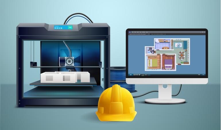 La impresión 3D permite la creación de diseños arquitectónicos más complejos y personalizados (imagen tomada de www.freepik.es).