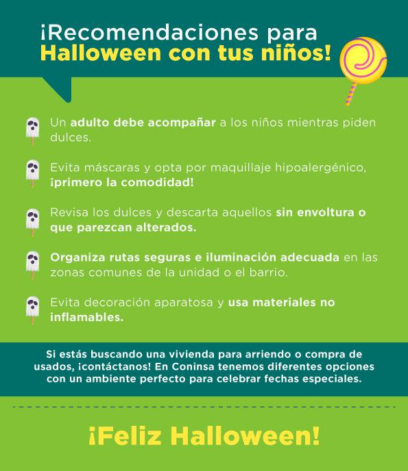 Principales recomendaciones de Halloween para celebrar de manera segura.