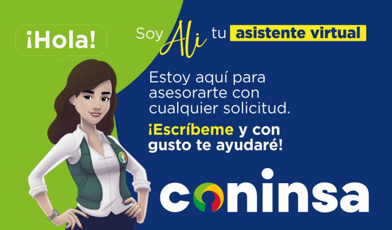 asesoría inmobiliaria Coninsa con la asistente virtual Ali