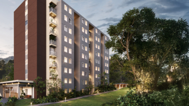 Facchada render Aluna Apartamentos